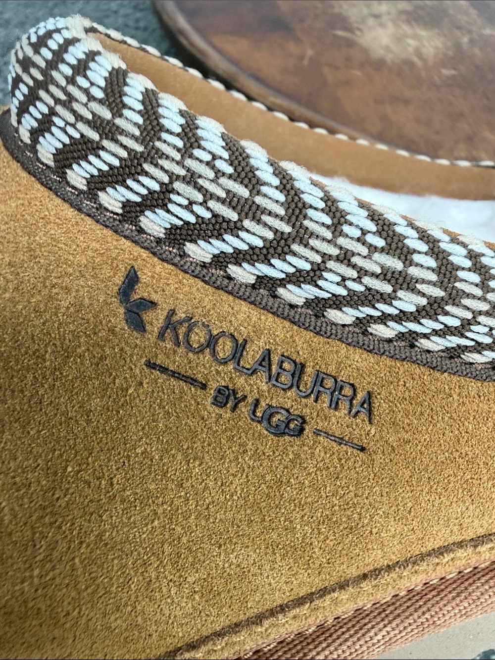 Koolaburra Ugg Slippers Wm 11 Burree Chestnut/Tan Suede Slip-On Clog Shoe - Picture 12 of 13